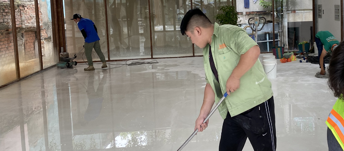 Đánh bóng sàn đá