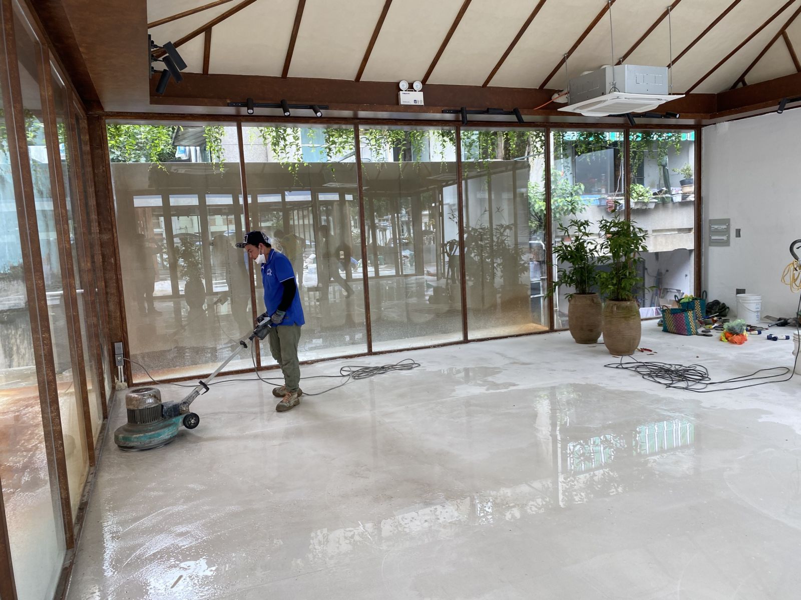 đánh bóng sàn bê tông nhà xưởng nhà kho - ảnh 1